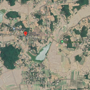 Thôn Tân Thịnh nhìn từ vệ tinh