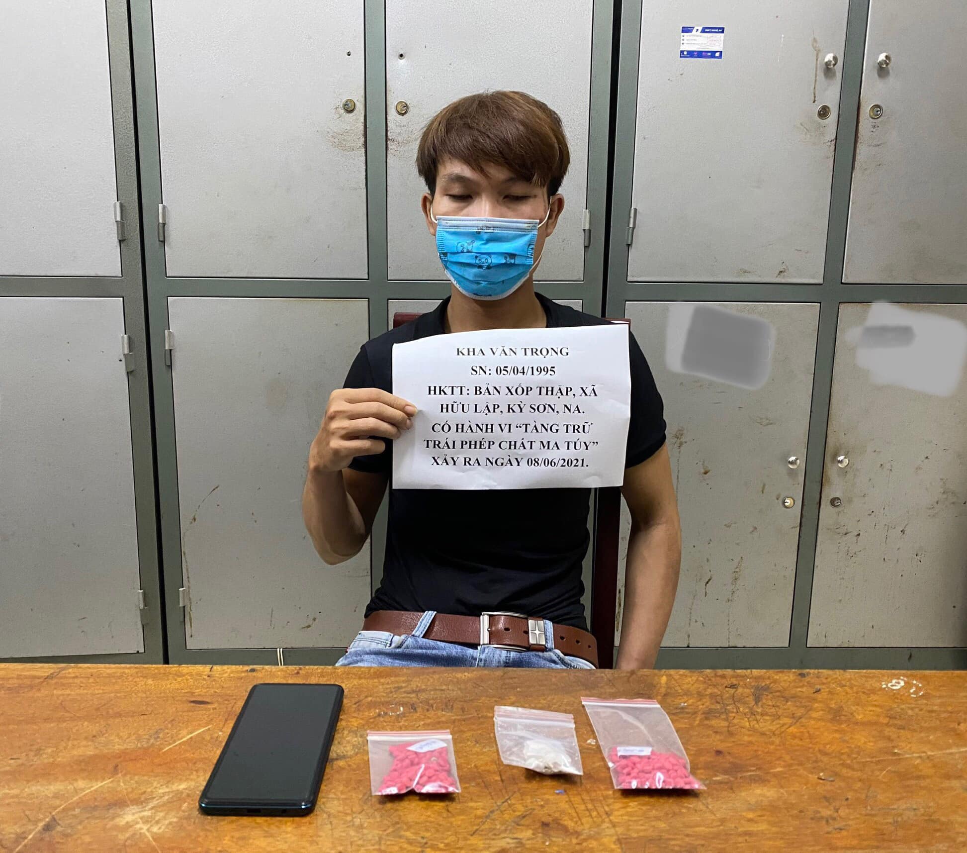 Công an huyện Kỳ Sơn bắt giữ đối tượng ma túy